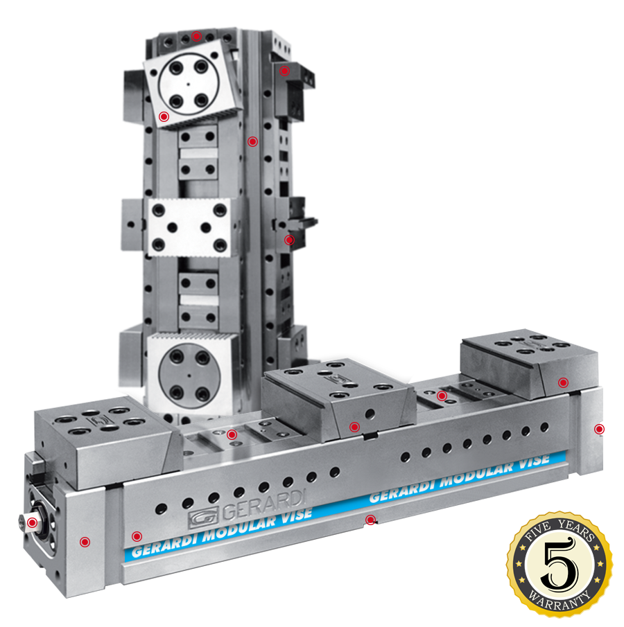 Etau auto-centrant avec mors interchangeables et réversibles pour